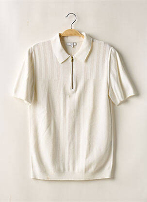 Pull blanc REISS pour homme