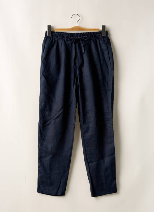 Pantalon droit tissage chiné taille normale bleu ZARA homme