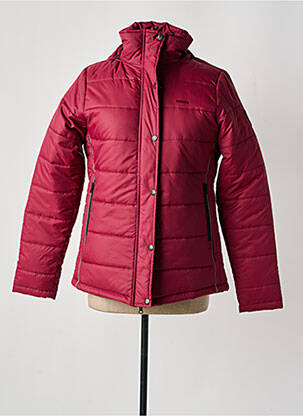 Doudoune poches a capuche rouge HORKA femme