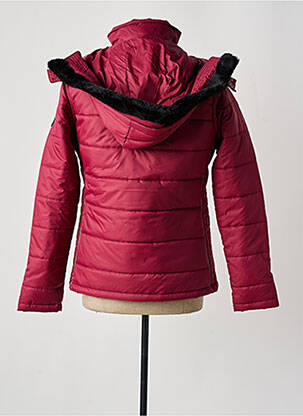 Doudoune poches a capuche rouge HORKA femme