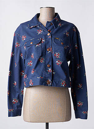 Veste casual poches bleu WRANGLER femme