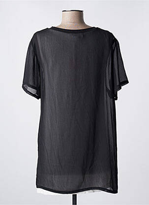 Top coupe fluide manches courtes noir TRUSSARDI JEANS femme