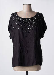 Blouse manches courtes manches courtes noir TRUSSARDI JEANS femme