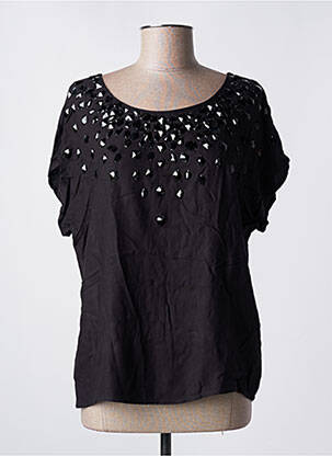 Blouse manches courtes manches courtes noir TRUSSARDI JEANS femme