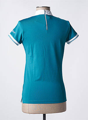 T-shirt stretch manches courtes bleu FLAG FOOTBALL femme
