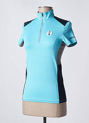 T-shirt stretch manches courtes bleu KINGSLAND femme