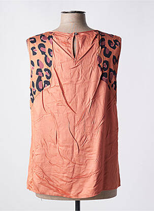 Top stretch sans manche orange TRUSSARDI JEANS femme