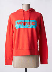 Sweat-shirt à capuche rouge WRANGLER pour femme seconde vue