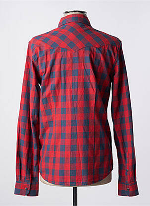 Chemise manches longues manches longues rouge WRANGLER homme