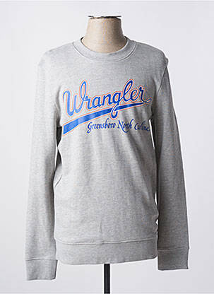Sweat-shirt manches longues manches longues gris WRANGLER homme