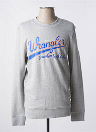 Sweat-shirt manches longues manches longues gris WRANGLER homme