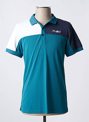 Polo coupe droite manches courtes bleu KINGSLAND homme