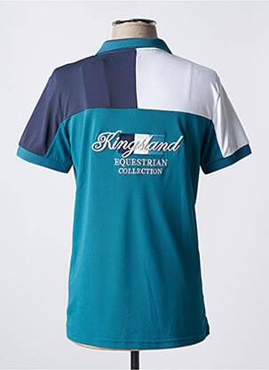 Polo coupe droite manches courtes bleu KINGSLAND homme
