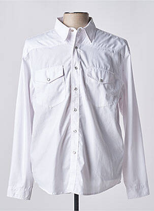 Chemise manches longues blanc LAST REBELS pour homme