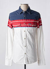 Chemise manches longues blanc WRANGLER pour homme seconde vue