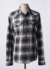 Chemise manches longues gris WRANGLER pour homme seconde vue