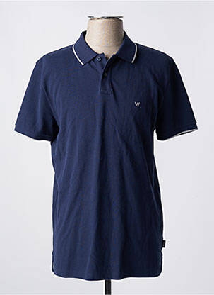 Polo bleu WRANGLER pour homme