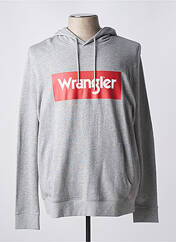 Sweat-shirt à capuche gris WRANGLER pour homme seconde vue