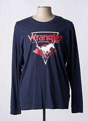 T-shirt bleu WRANGLER pour homme seconde vue