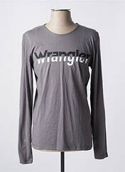 T-shirt gris WRANGLER pour homme seconde vue