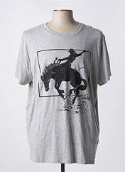 T-shirt gris WRANGLER pour homme seconde vue