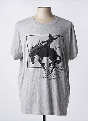 T-shirt gris WRANGLER pour homme