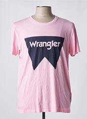 T-shirt rose WRANGLER pour homme seconde vue