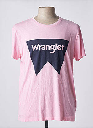 T-shirt rose WRANGLER pour homme