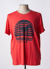 T-shirt rouge WRANGLER pour homme seconde vue