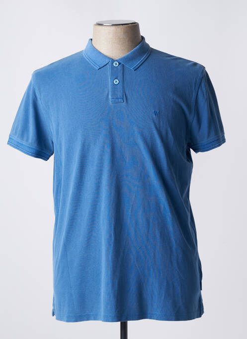 Polo bleu WRANGLER pour homme