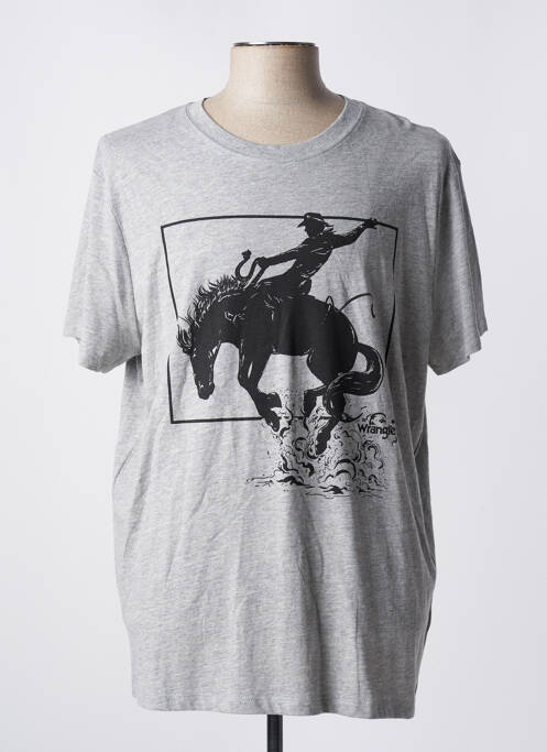 T-shirt gris WRANGLER pour homme