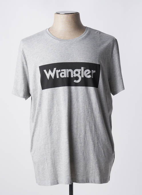 T-shirt gris WRANGLER pour homme