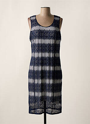 Robe mi-longue sans manche sans manche bleu GREGORY PAT femme