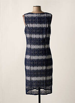 Robe mi-longue sans manche sans manche bleu GREGORY PAT femme