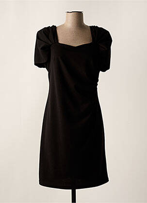 Robe courte manches courtes manches courtes noir GREGORY PAT femme