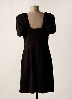 Robe courte manches courtes manches courtes noir GREGORY PAT femme