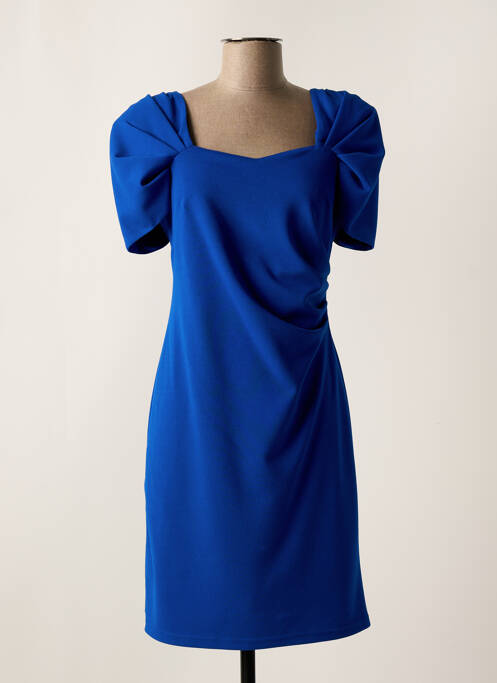 Robe courte manches courtes manches courtes bleu GREGORY PAT femme