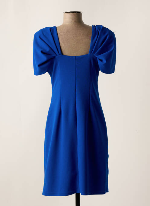 Robe courte manches courtes manches courtes bleu GREGORY PAT femme