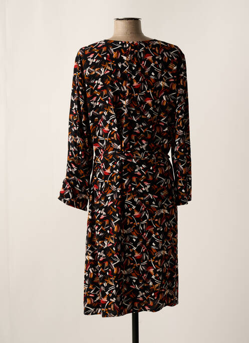 Robe mi-longue noir GEVANA pour femme