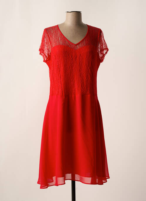 Robe mi-longue rouge GREGORY PAT pour femme