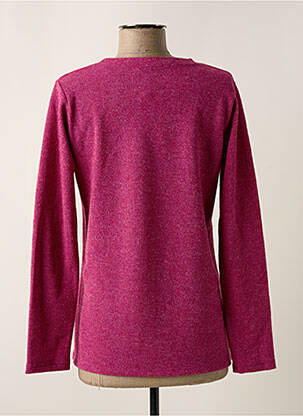 Pull coupe cintrée manches longues rose UNICA PLUS femme