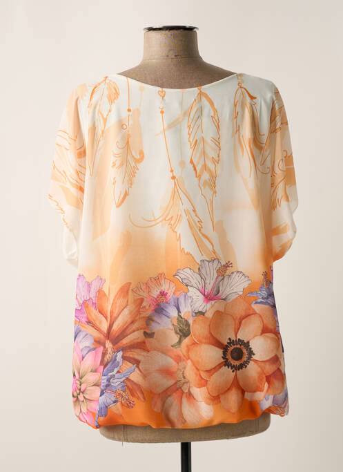 Blouse orange COULEURS DU TEMPS pour femme