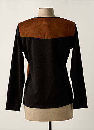 Top stretch manches longues marron GUY DUBOUIS femme