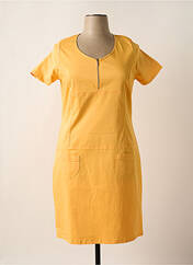 Robe mi-longue jaune GUY DUBOUIS pour femme seconde vue