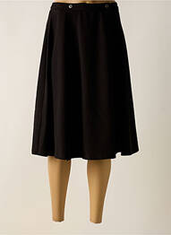 Jupe mi-longue coupe évasée noir GREGORY PAT femme