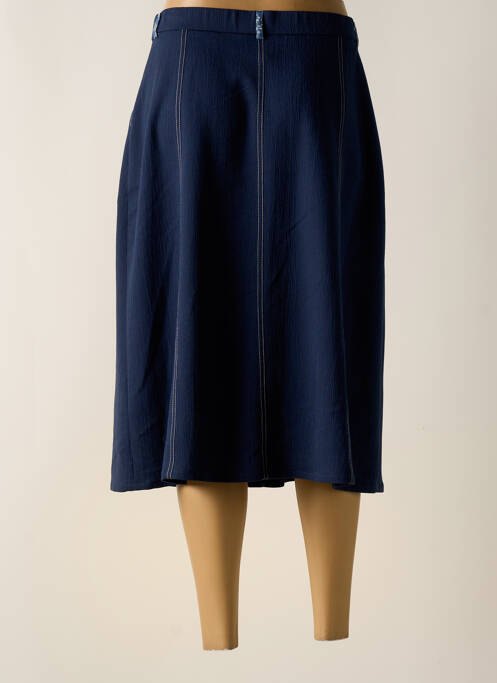 Jupe mi-longue bleu GUY DUBOUIS pour femme