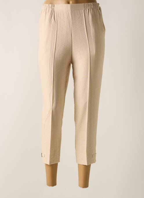 Pantalon 7/8 beige GEVANA pour femme