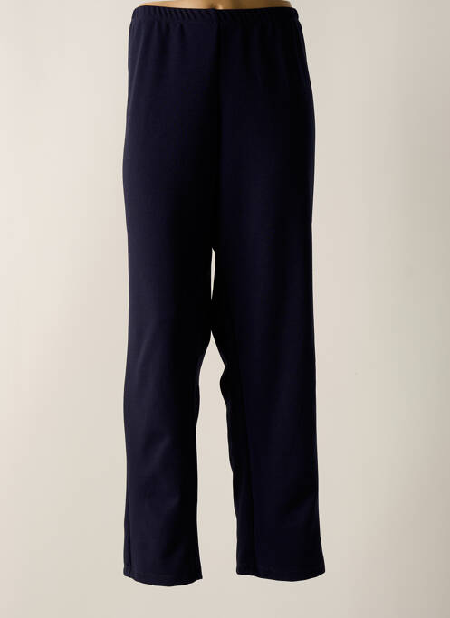 Pantalon droit bleu GUY DUBOUIS pour femme