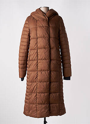 Doudoune manches longues a capuche marron STREET ONE femme
