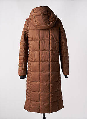 Doudoune manches longues a capuche marron STREET ONE femme